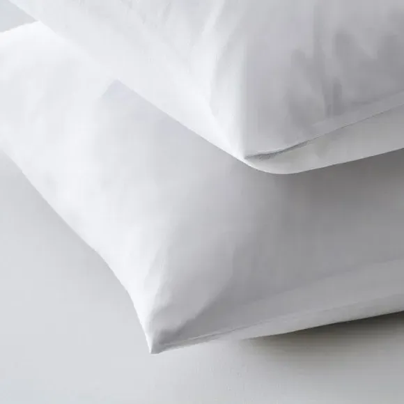 Pack of 2 Pillow Protectors - White, Polyester