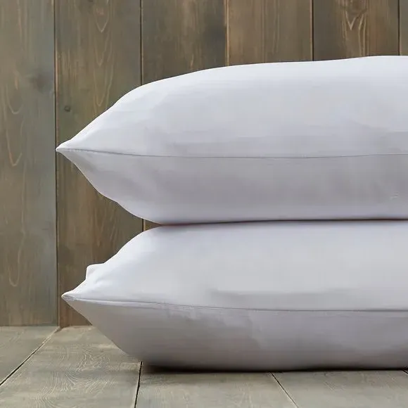 Pack of 2 Pillow Protectors - White, Polyester