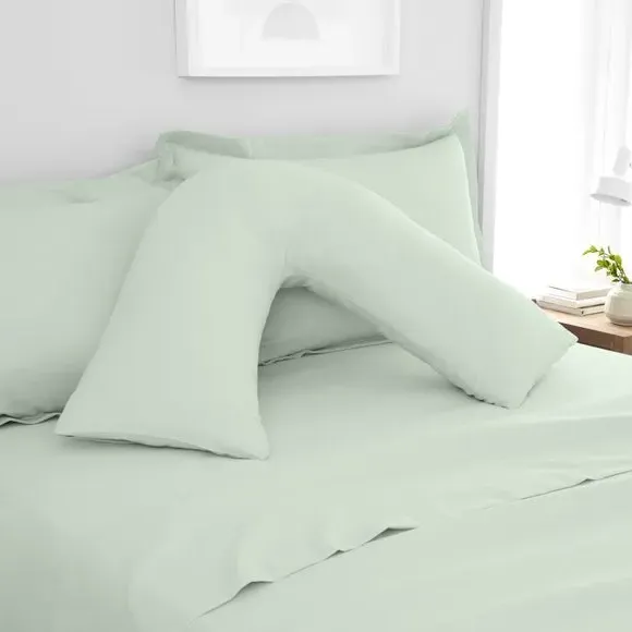 V-Shape Pillowcase - Eucalyptus, Polyester