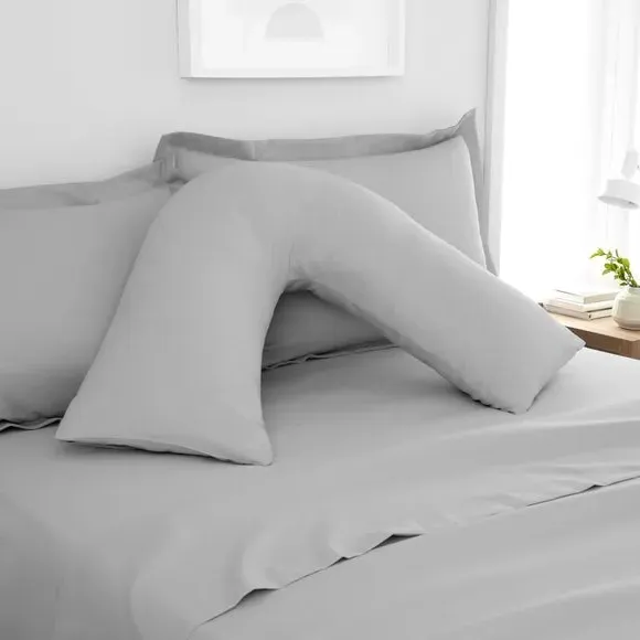 V-Shape Pillowcase - Platinum, Polyester