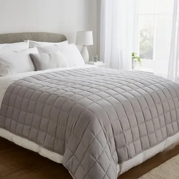 Weighted Blanket with Glass Beads - Silver image