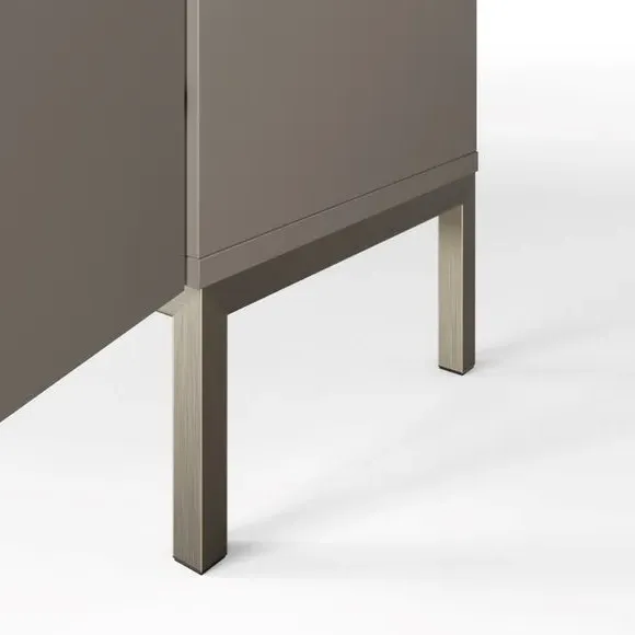 4-Door Smart Sideboard with Lighting - Grey
