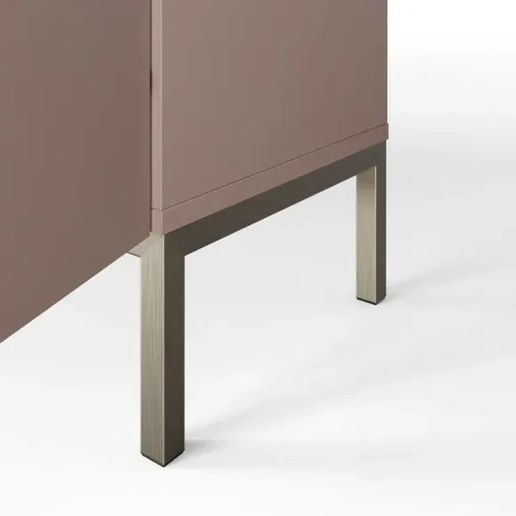 4-Door Smart Sideboard with Lighting - Mulberry