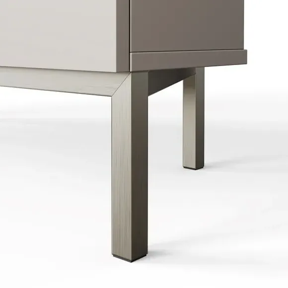 Corner TV Unit with Smart Features - Grey