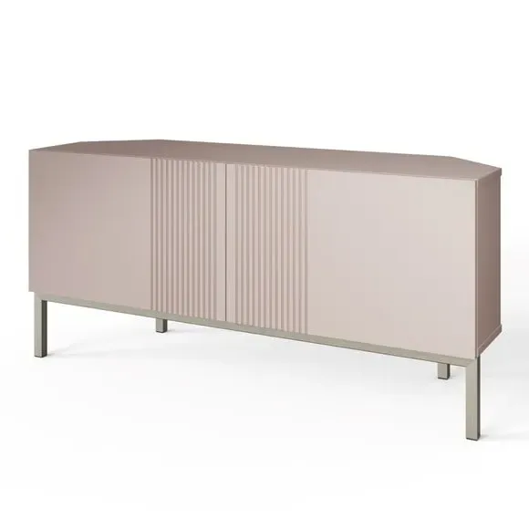 Corner TV Unit with Smart Features - Mulberry