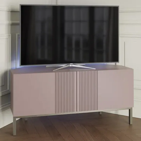 Corner TV Unit with Smart Features - Mulberry