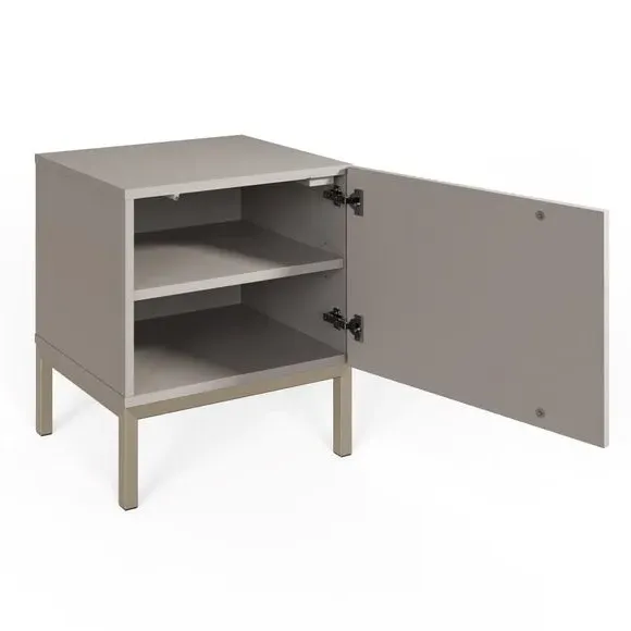 Lamp Table with Smart Features - Grey