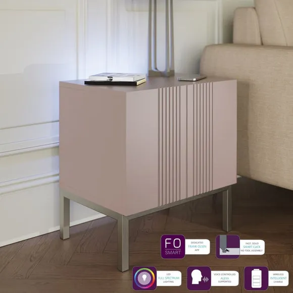 Lamp Table with Smart Features - Mulberry