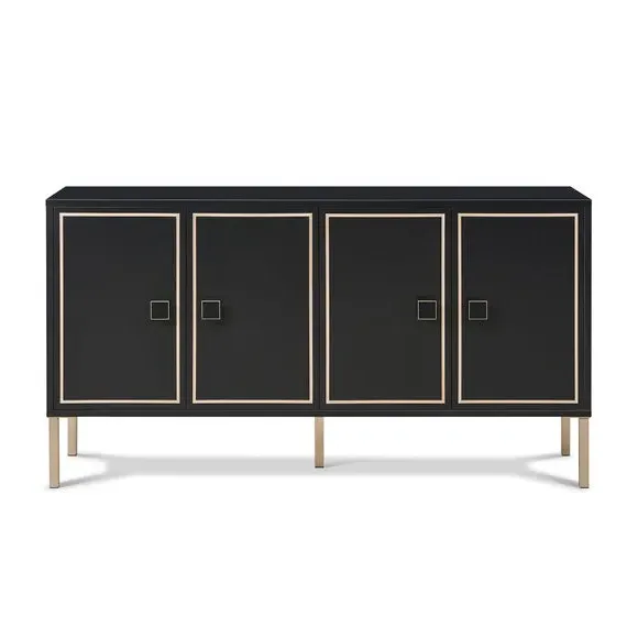 Large Sideboard with LED Lighting - Black