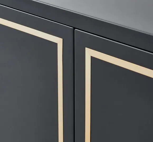 Large Sideboard with LED Lighting - Black