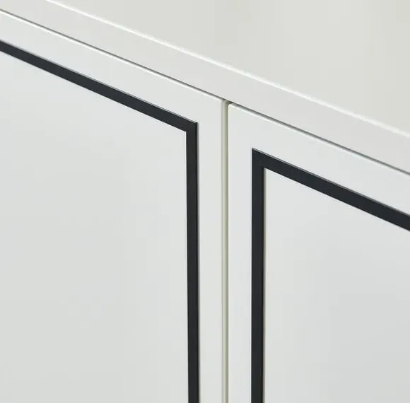 Large Sideboard with LED Lighting - White