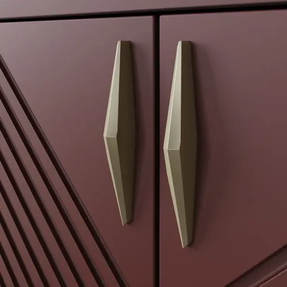 Large Sideboard with Smart LEDs - Deep Mulberry