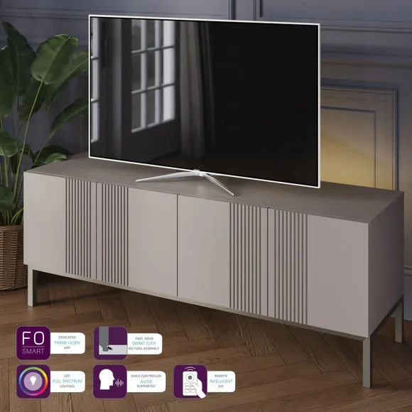 Large Smart TV Unit with App Control - Grey