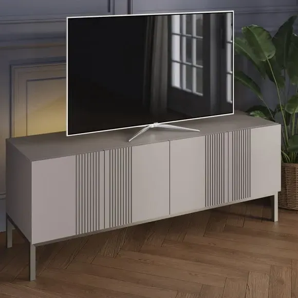 Large Smart TV Unit with App Control - Grey image