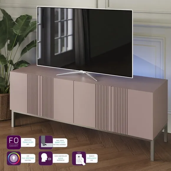 Large Smart TV Unit with App Control - Mulberry