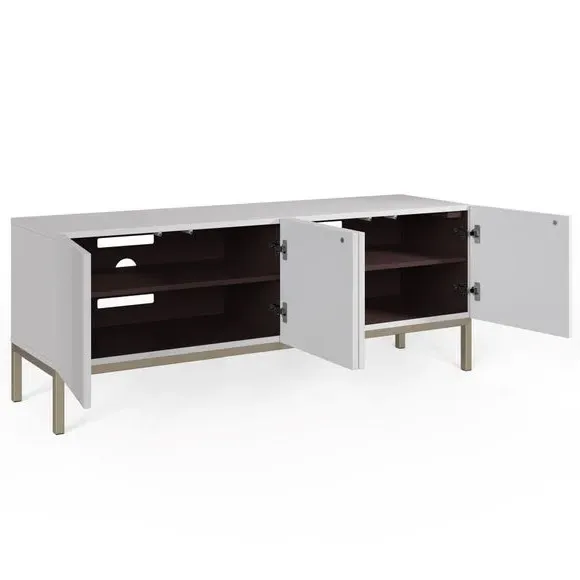 Large Smart TV Unit with App Control - White