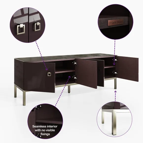 Low Smart TV Unit with LED Lights - Midnight