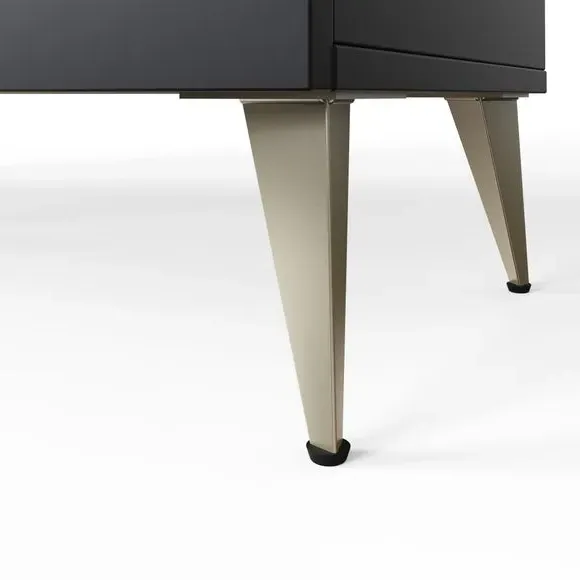 Side Table with Smart LED & Charging - Midnight