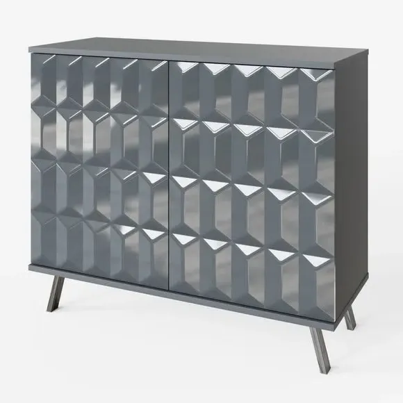 Small Sideboard with LED Lighting - Grey