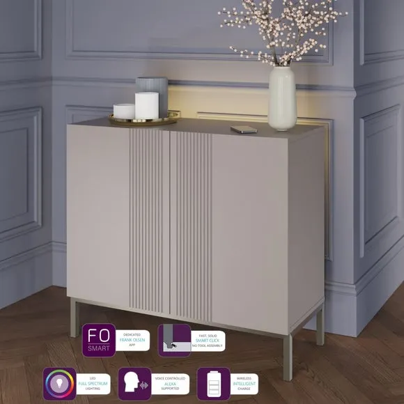 Small Smart Sideboard with Lighting - Grey