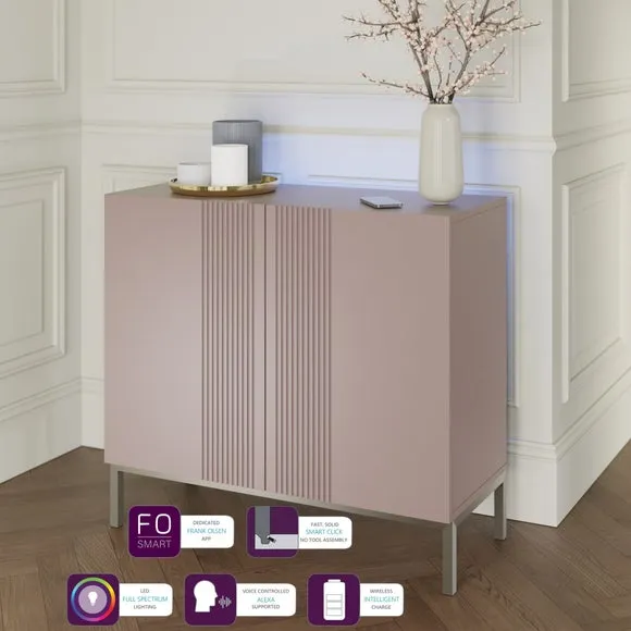 Small Smart Sideboard with Lighting - Mulberry