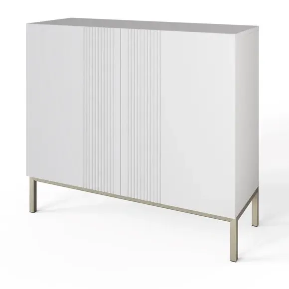 Small Smart Sideboard with Lighting - White
