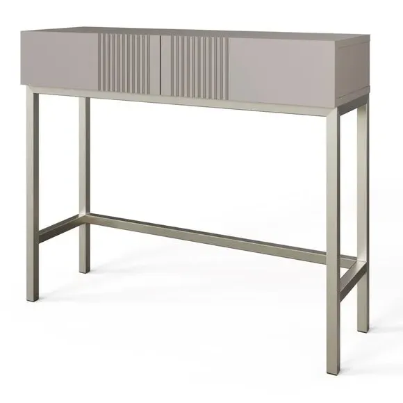 Smart Console Table with Drawers - Grey