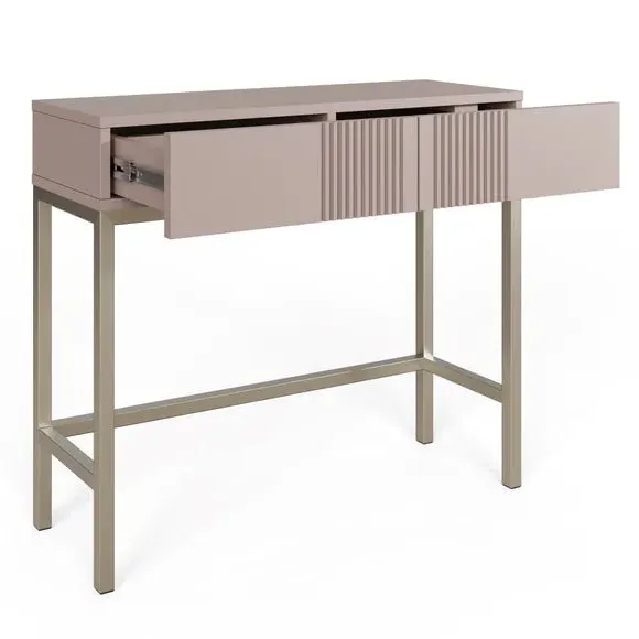Smart Console Table with Drawers - Mulberry