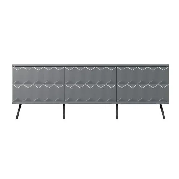 Smart LED TV Unit with Remote Control - Grey