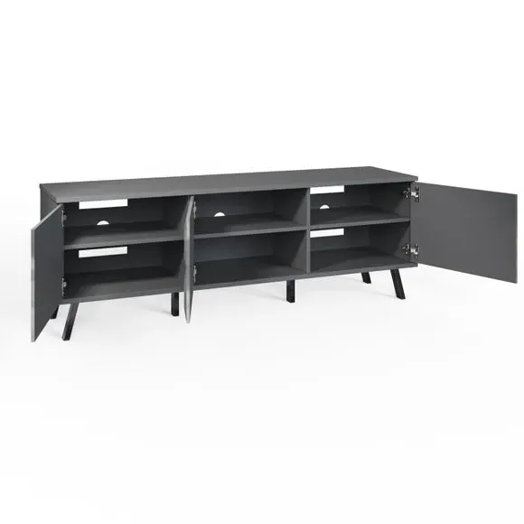 Smart LED TV Unit with Remote Control - Grey
