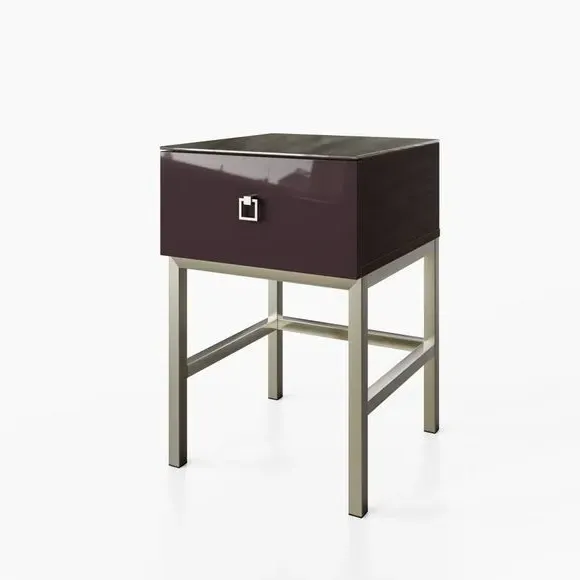 Smart Side Table with LED Lights - Midnight