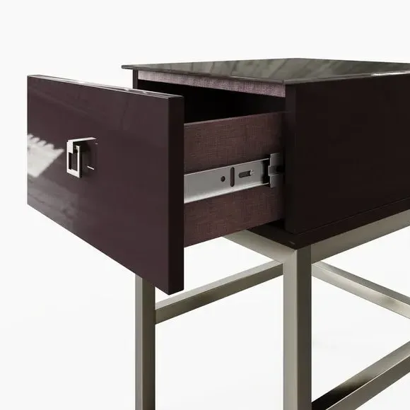 Smart Side Table with LED Lights - Midnight