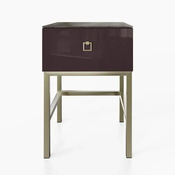 Smart Side Table with LED Lights - Midnight