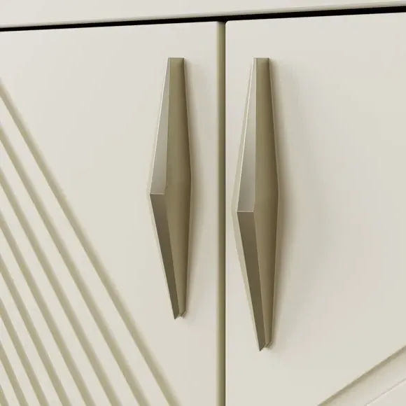Tall Sideboard with Smart LED - Antique White