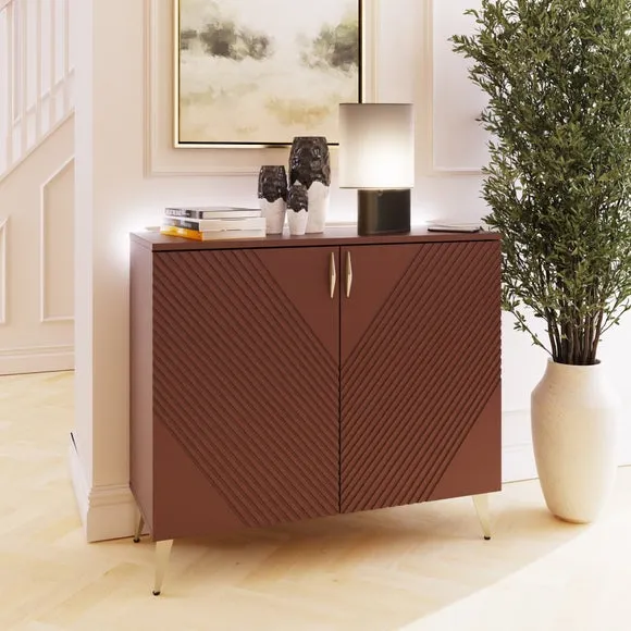 Tall Sideboard with Smart LED - Deep Mulberry image