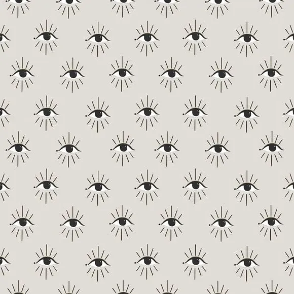 Abstract Eyes Wallpaper - Grey
