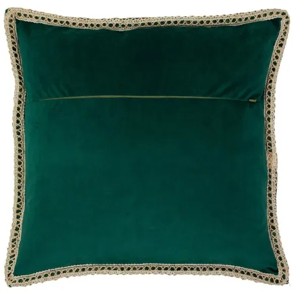 Amazonia Cushion with Botanical Print - Green