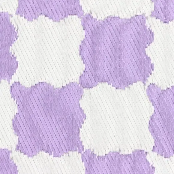 Checkerboard Indoor Outdoor Rug - Lilac
