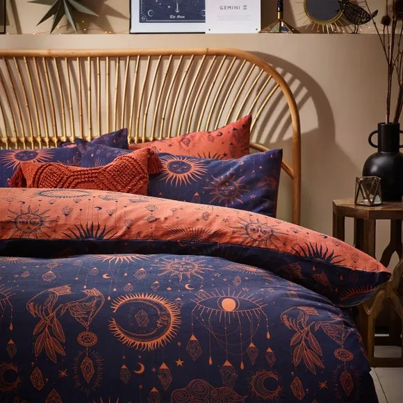 Constellation Duvet Cover Set - Bronze, Polycotton