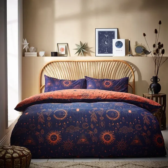 Constellation Duvet Cover Set - Bronze, Polycotton