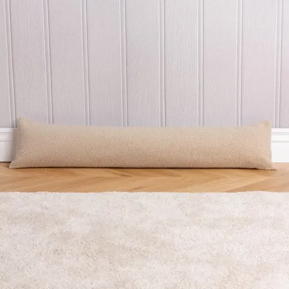 Draught Excluder Reversible - Latte, Boucle