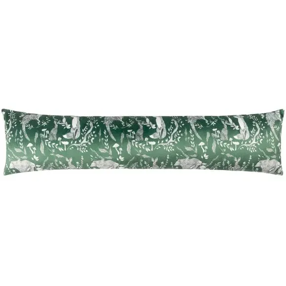Draught Excluder with Zip Fastening - Green