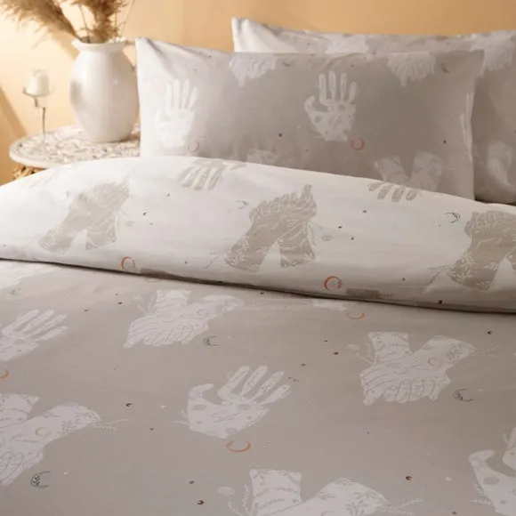 Duvet Cover & Pillowcase Set - Grey, Polycotton
