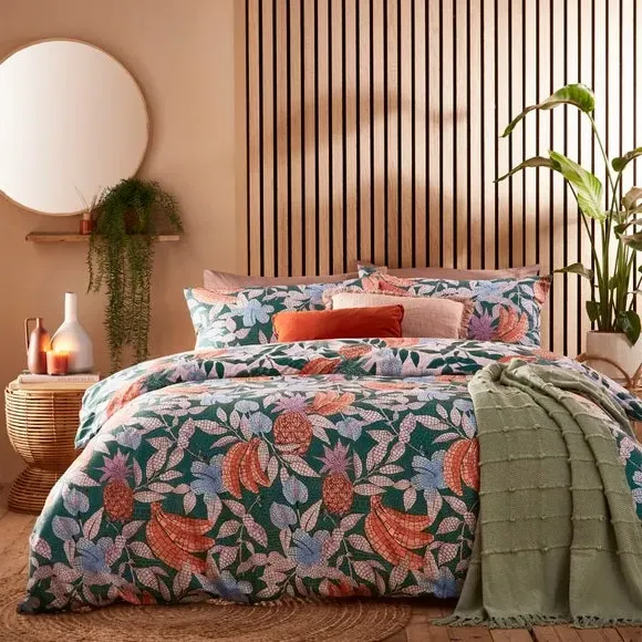 Duvet Cover & Pillowcase Set - Jade, Polycotton