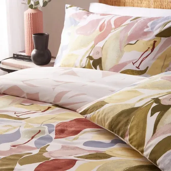 Duvet Cover & Pillowcase Set - Natural, Polycotton