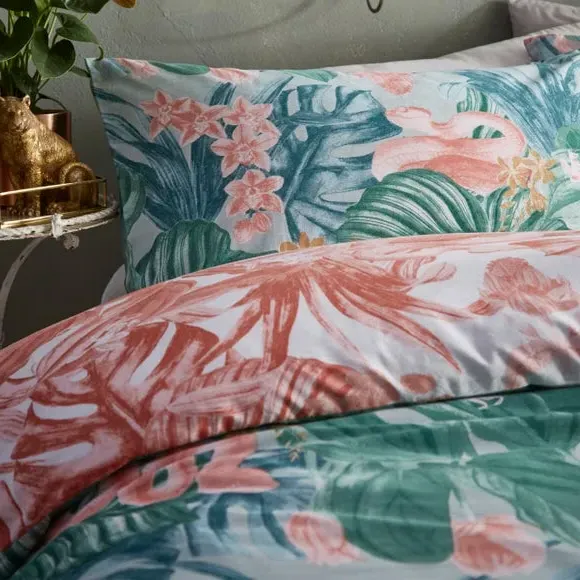 Duvet Cover & Pillowcase Set - Sage, Polycotton