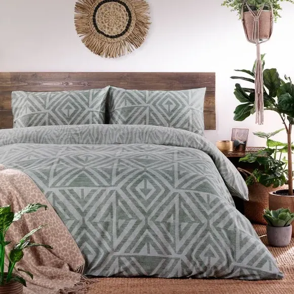 Duvet Cover & Pillowcase Set - Sage