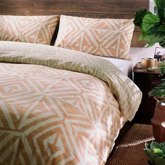 Duvet Cover & Pillowcase Set - Terracotta