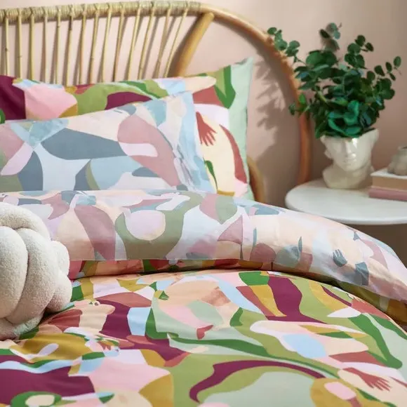 Duvet Cover Set Reversible - Multicolor, Cotton