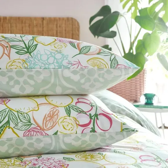 Duvet Cover Set Reversible - Multicolor, Cotton